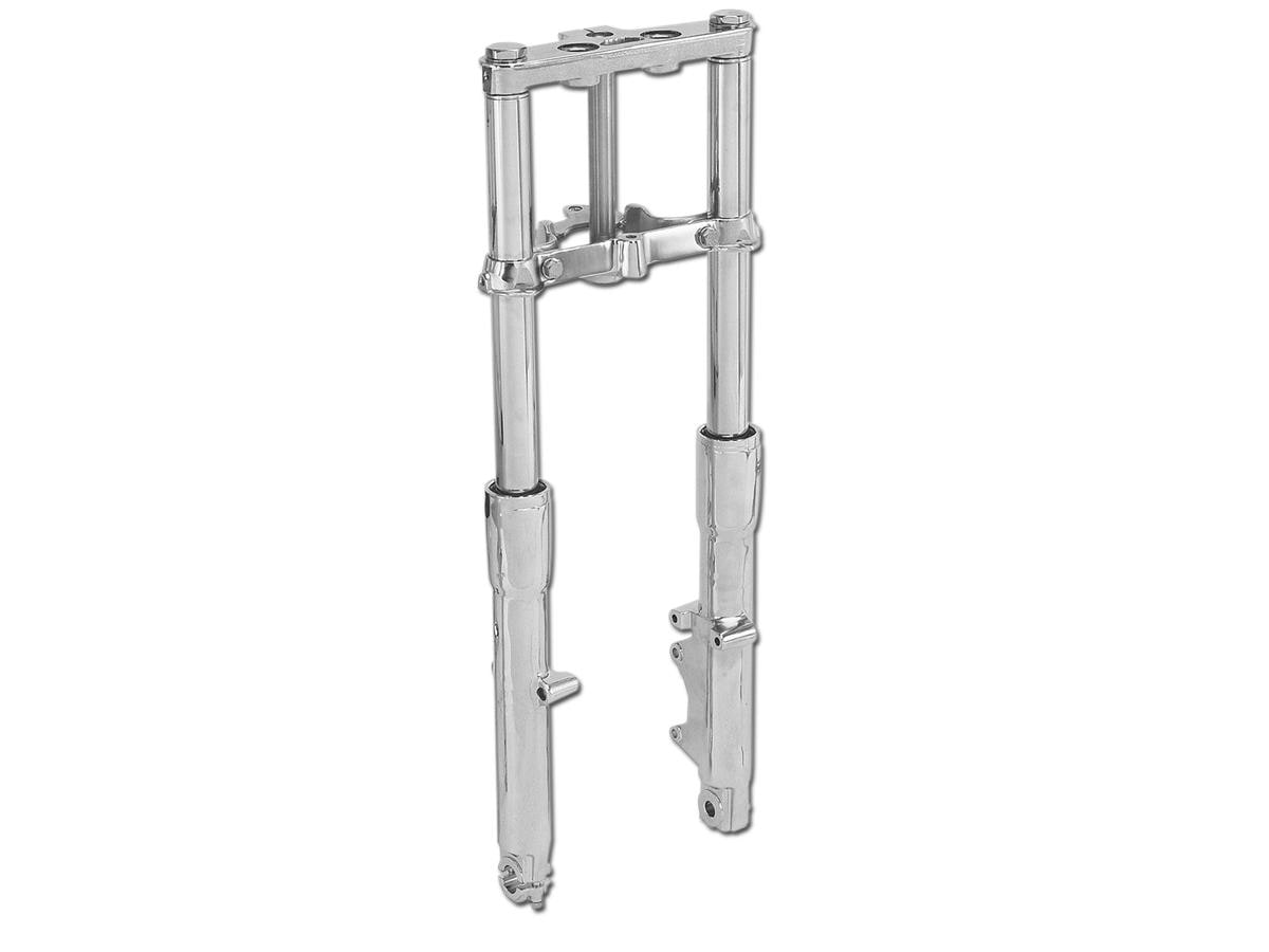 Direct Replacement for FL Softail Front Fork Assembly Polished Lower Legs Chrome